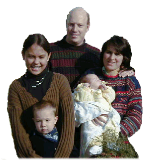 [Alexander, Christian, Liana, Cristina and Johan 
	Stjernberg, July 2000]