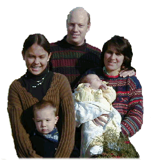 [Alexander, Christian, Liana, Cristina and Johan 
	Stjernberg, July 2000]